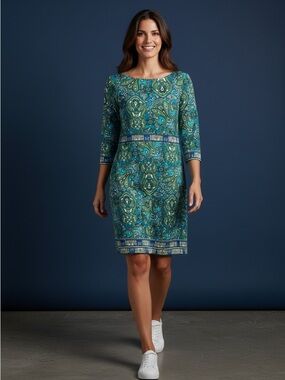 Talbots Paisley Gorgeous Summer Dress Size 10